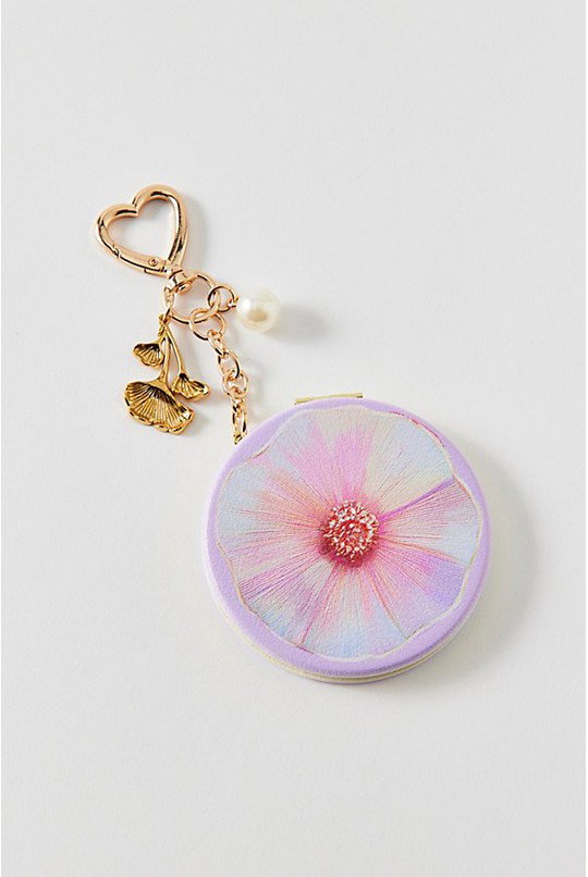 UO Icon Compact Mirror Keychain