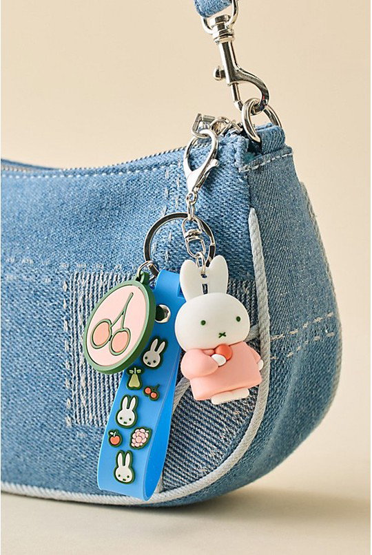 Miffy UO Exclusive 3D Rubber Lanyard Keychain