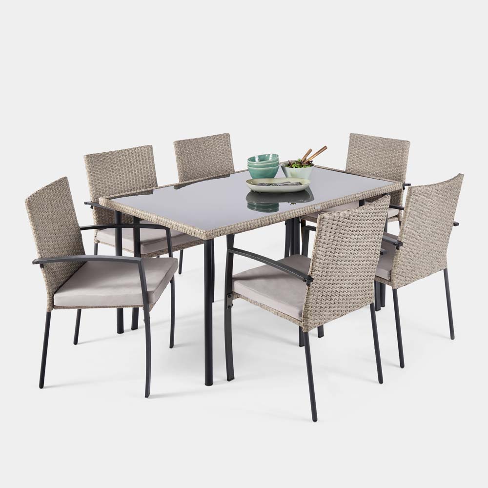Image of Alba 6 Seater Garden Dining Set
