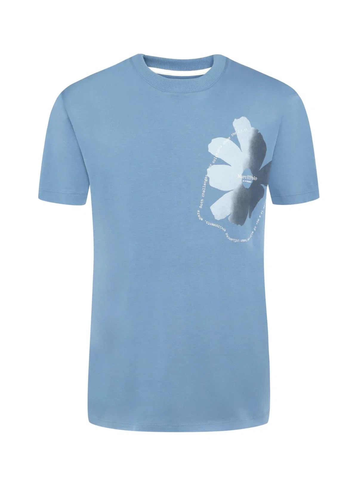 Soft T-shirt with a floral front print