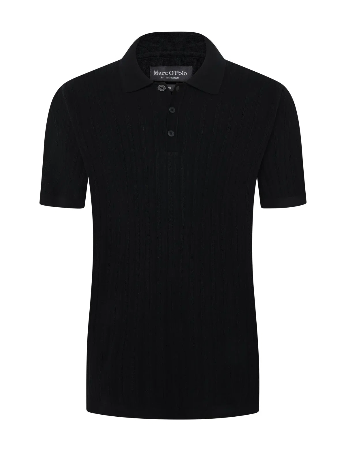 Lightweight organic cotton knit polo shirt, regular fit