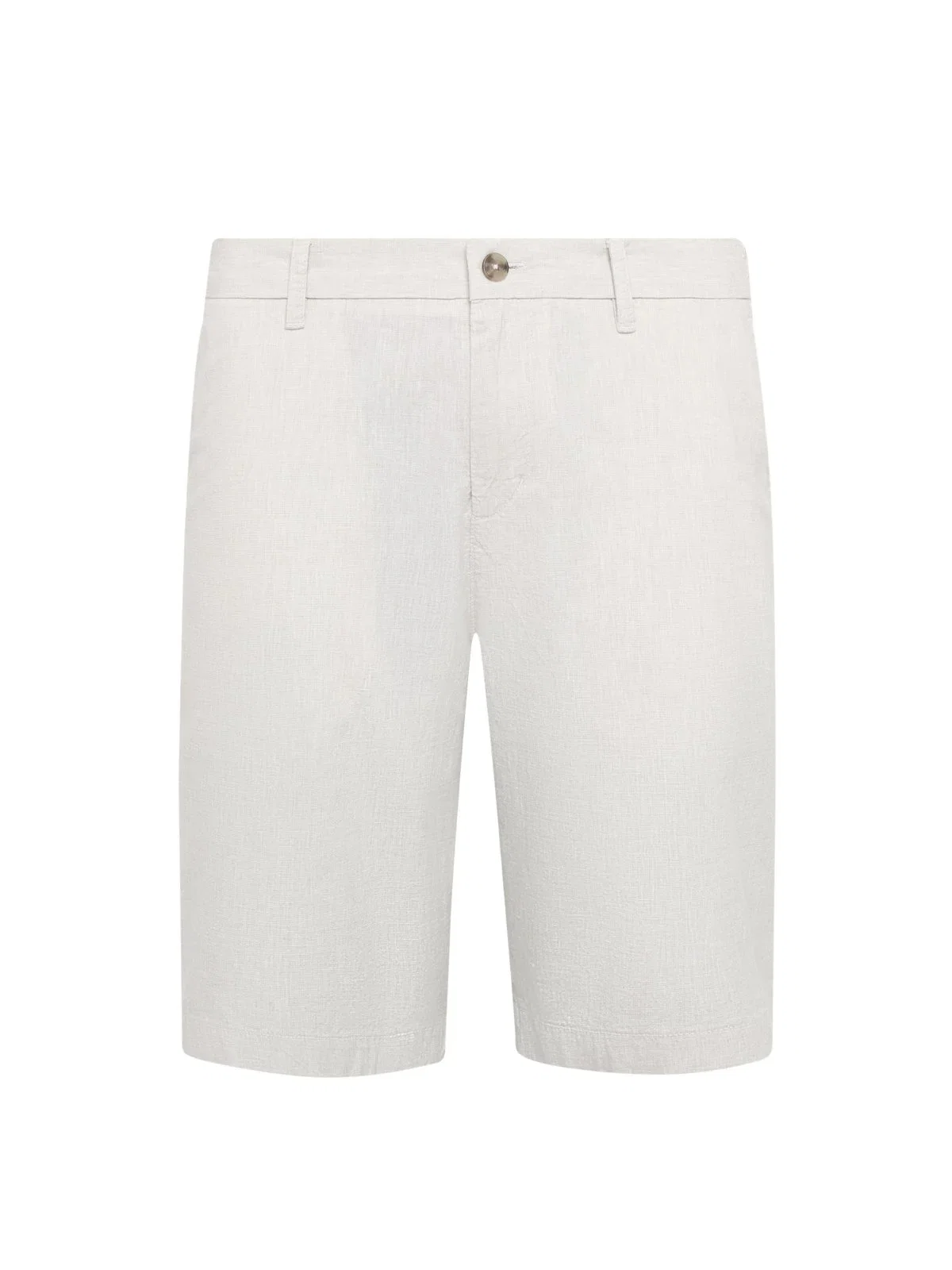 Cotton and linen-blend shorts
