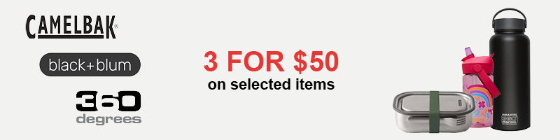 3 for $50 on selected items