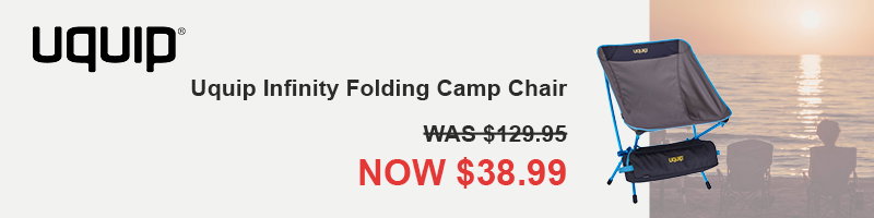 Uquip infinity folding camp chair now $38.99