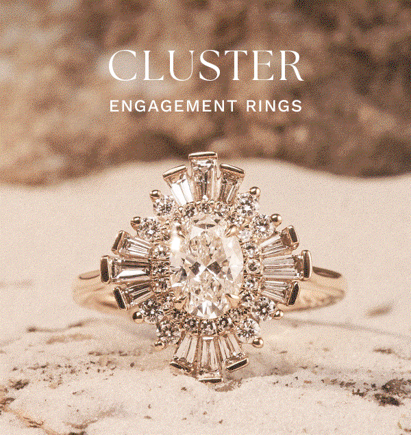 Cluster Engagement Rings Hero