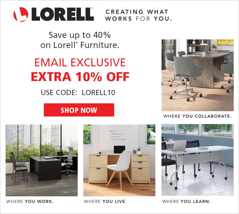 Save 10% on Lorell Office Furniture