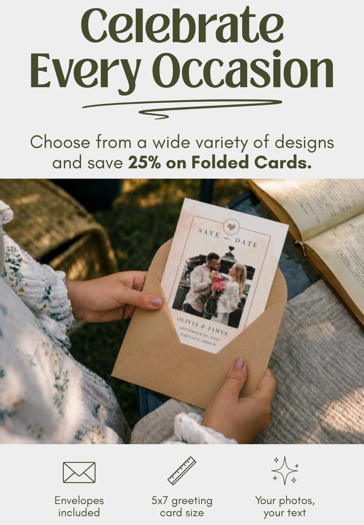 25% off Folded Cards
