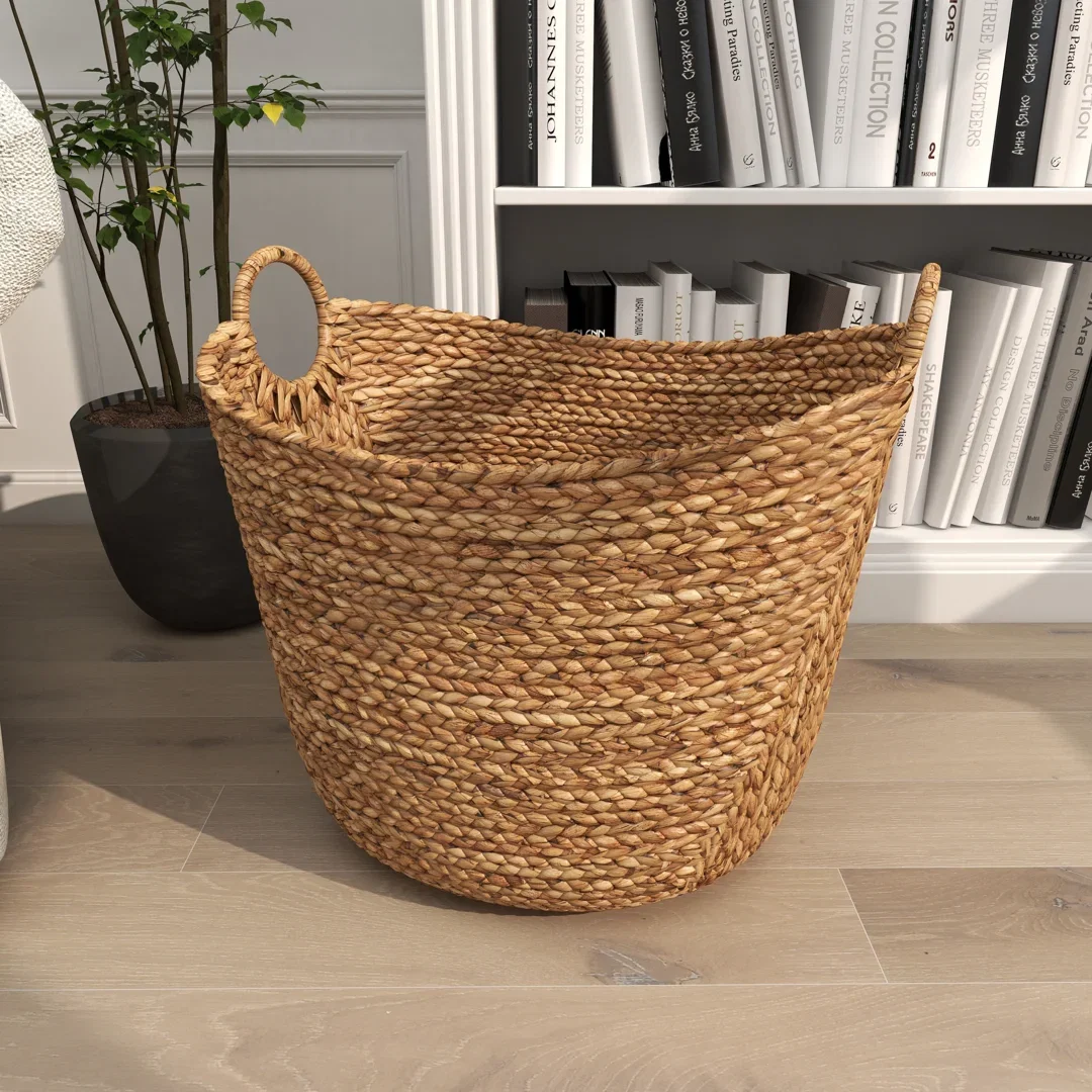Milnor Seagrass Handmade Woven Decorative and Functional Storage Basket