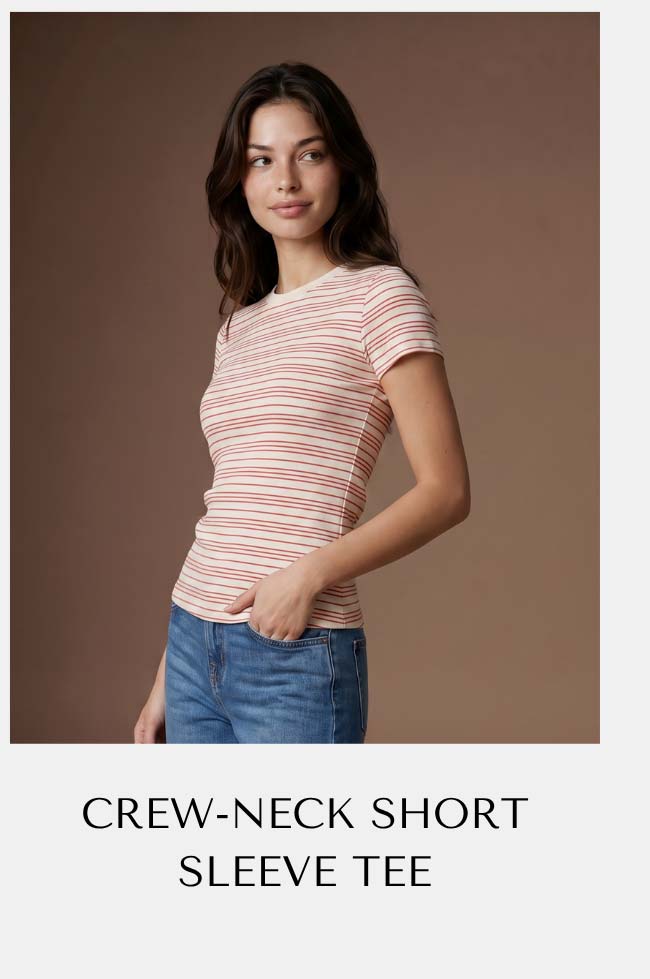 Crew-Neck Short Sleeve Tee