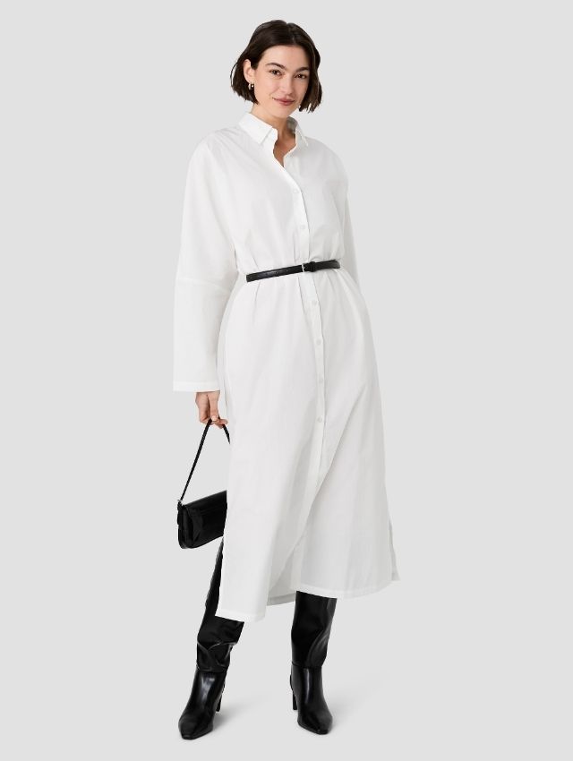 CAMBRIA COTTON MAXI SHIRT DRESS
