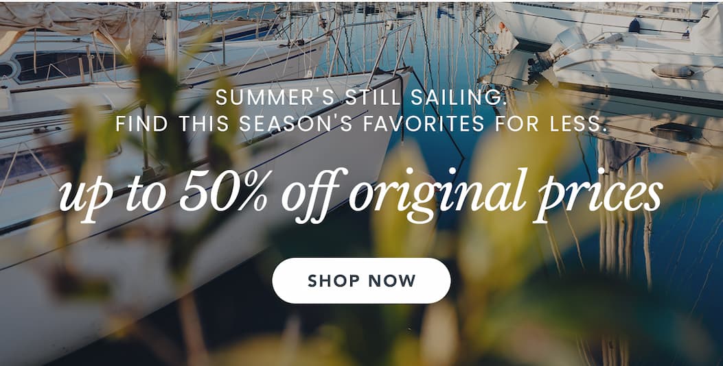 Summer sale up to 50% off