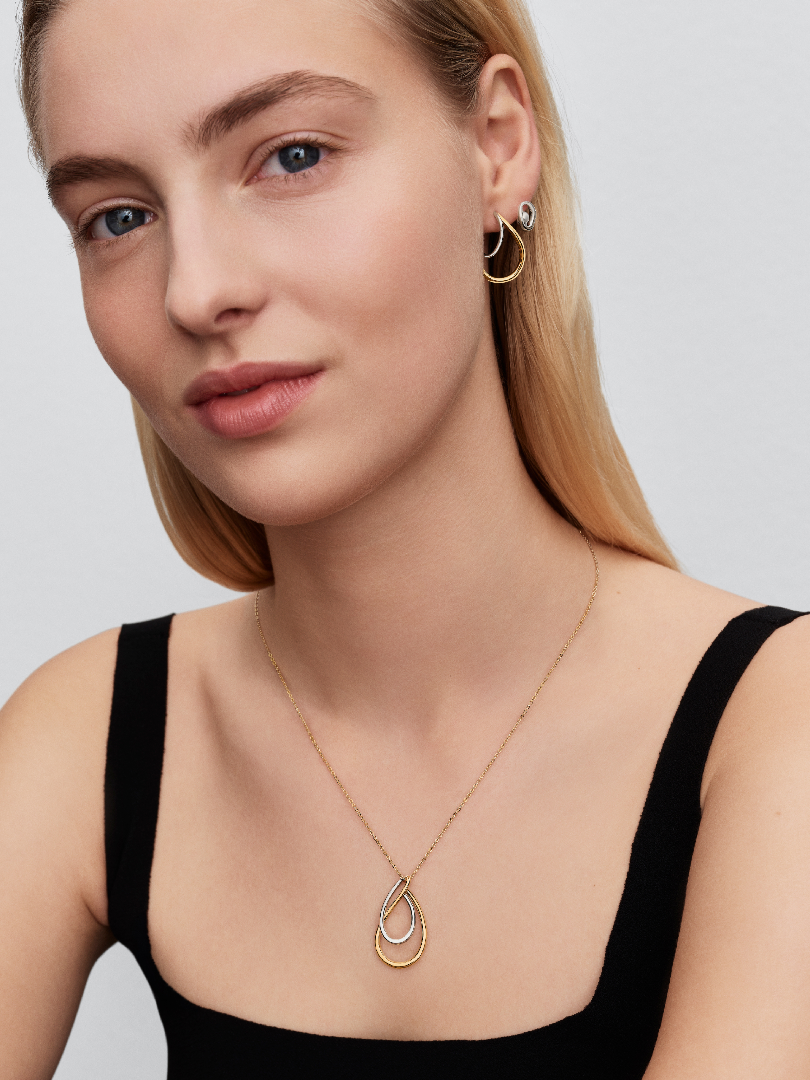 Organically Shaped Oval & Treated Freshwater Cultured Pearl Stud Earrings