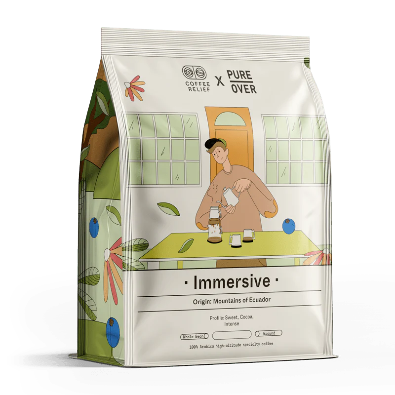 Image of Pure Over X Coffee Relief: Immersive Roast