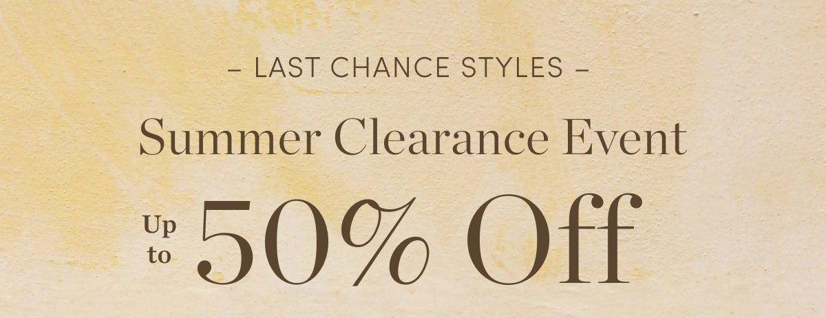 Up to 50% Off Clearance