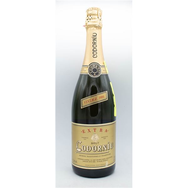 BOTTLE OF VINTAGE 1986 EXTRA BRUT CODORNIU