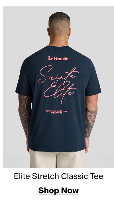 Navy Elite Stretch Classic Tee