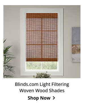 Blinds.com Light Filtering Woven Wood Shades | Shop Now >
