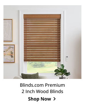 Blinds.com Premium 2 Inch Wood Blinds | Shop Now >
