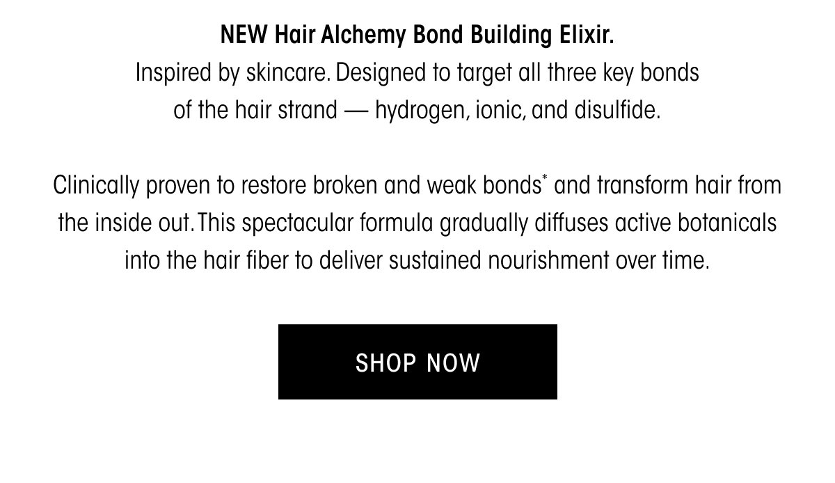 THE NEW HAIR ALCHEMY BOND BUILDING ELIXIR