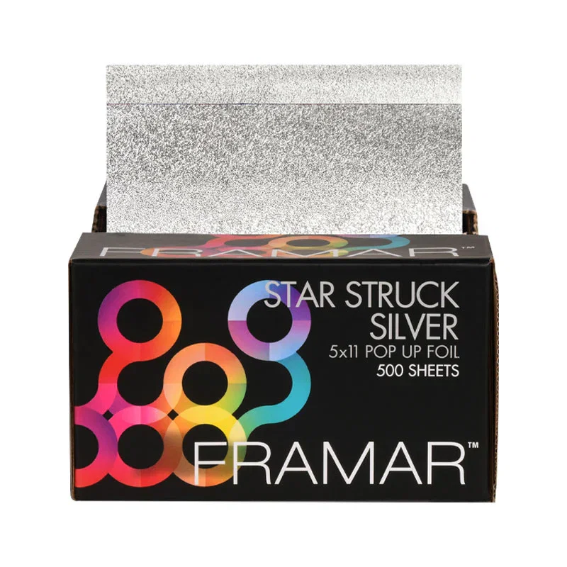 Image of Framar Foil It Star Struck Silver Pop Up Foil Sheets x 500 (28cm x 13cm)