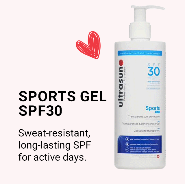 Ultrasun Transparent Sun Protection SPF30 Sports Gel 400ml