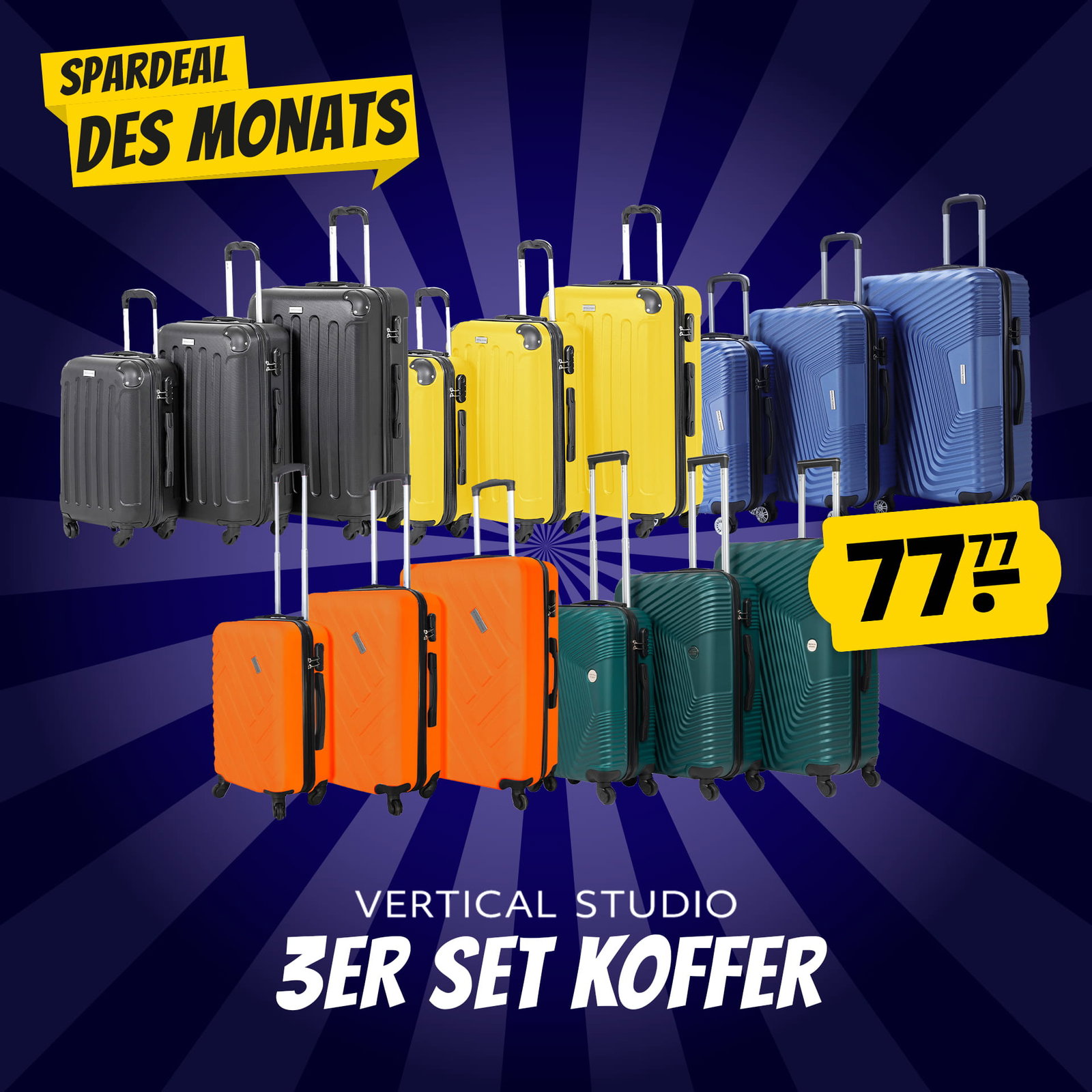 VERTICAL STUDIO "Fredrikstad" Koffer 3er-Set 20" 24" 28"