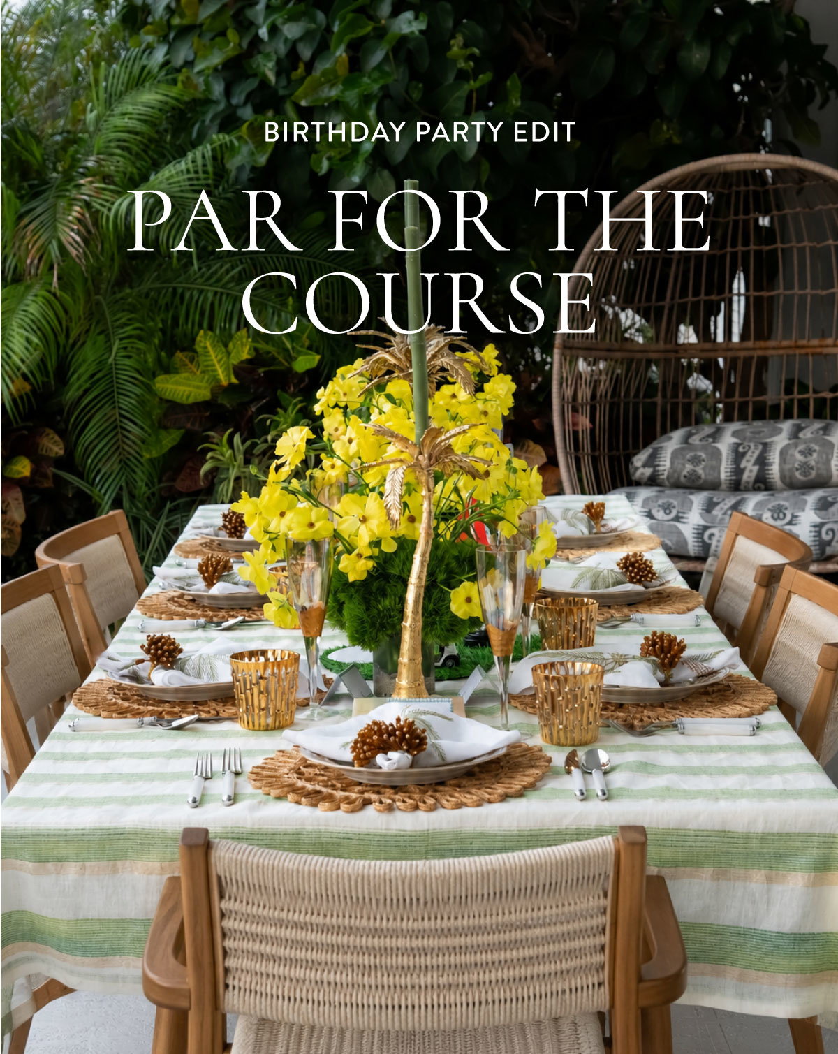 Kim Seybert Golf Themed Party