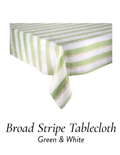 Broad Stripe Tablecloth