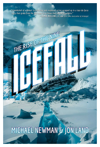Book cover for icefall the rise of the nine jon land