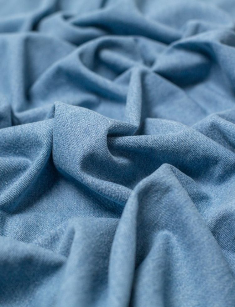 Minerva Core Range 290gsm Soft Washed Denim Fabric Medium Blue