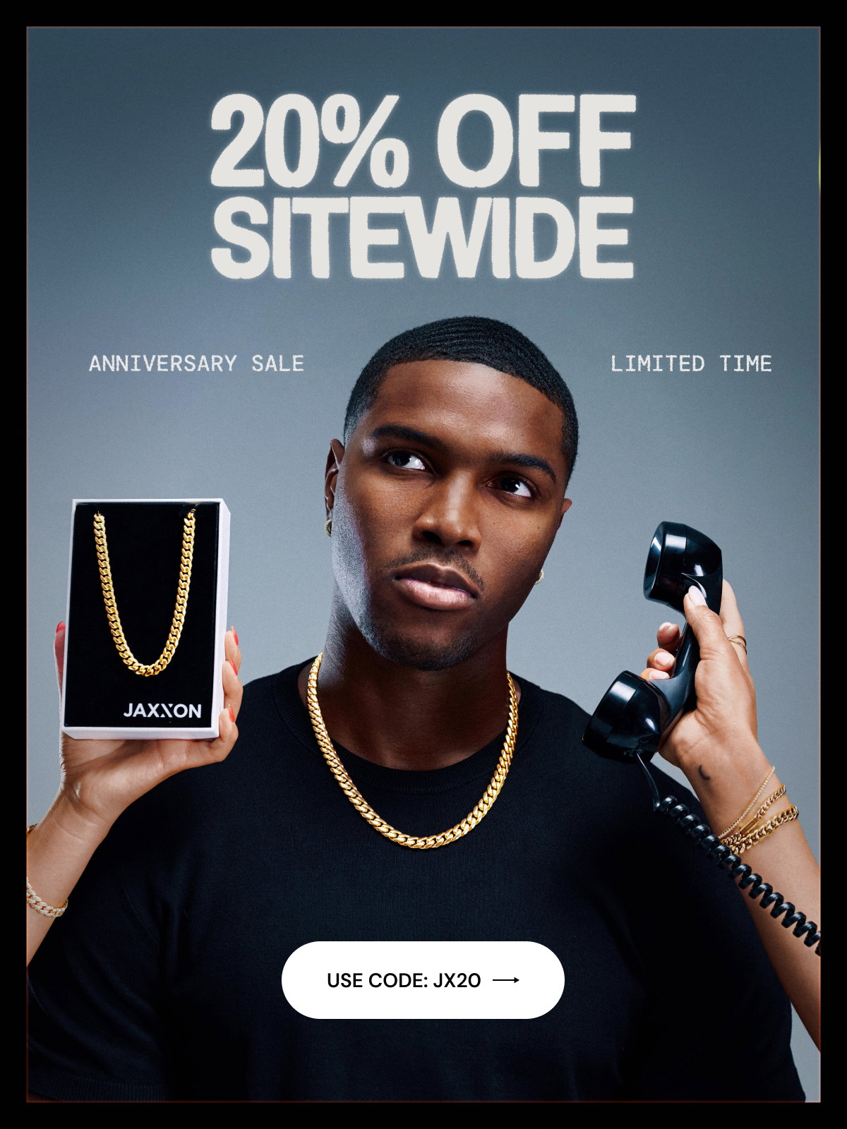 20% OFF Sitewide on Anniversary Sale. Code: JX20