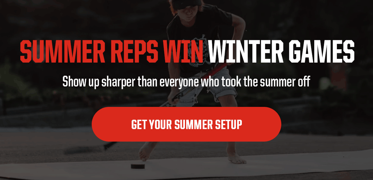 Headline: Summer Reps Win Winter Games. Subheader: Show up sharper than everyone who took the summer off. CTA: Get Your Summer Setup