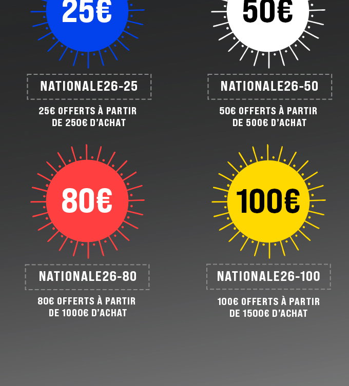 FÊTE NATIONALE 2026 : Codes Promo