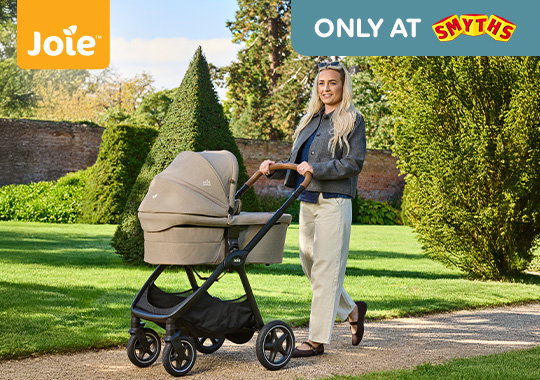 Joie Finiti Flex 3-in-1 Travel System Bundle with i-Level Pro Car Seat and ISOFix Base Sandstone/ Eclipse 