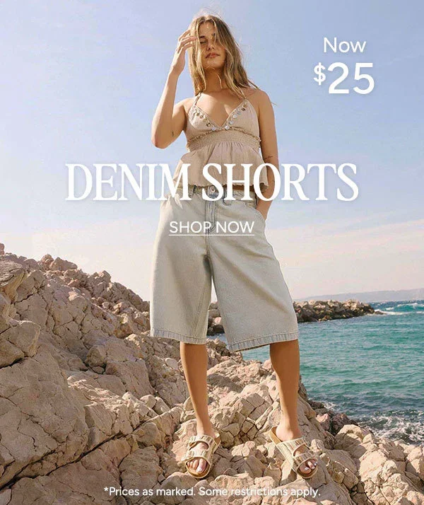 Denim Shorts Now $25