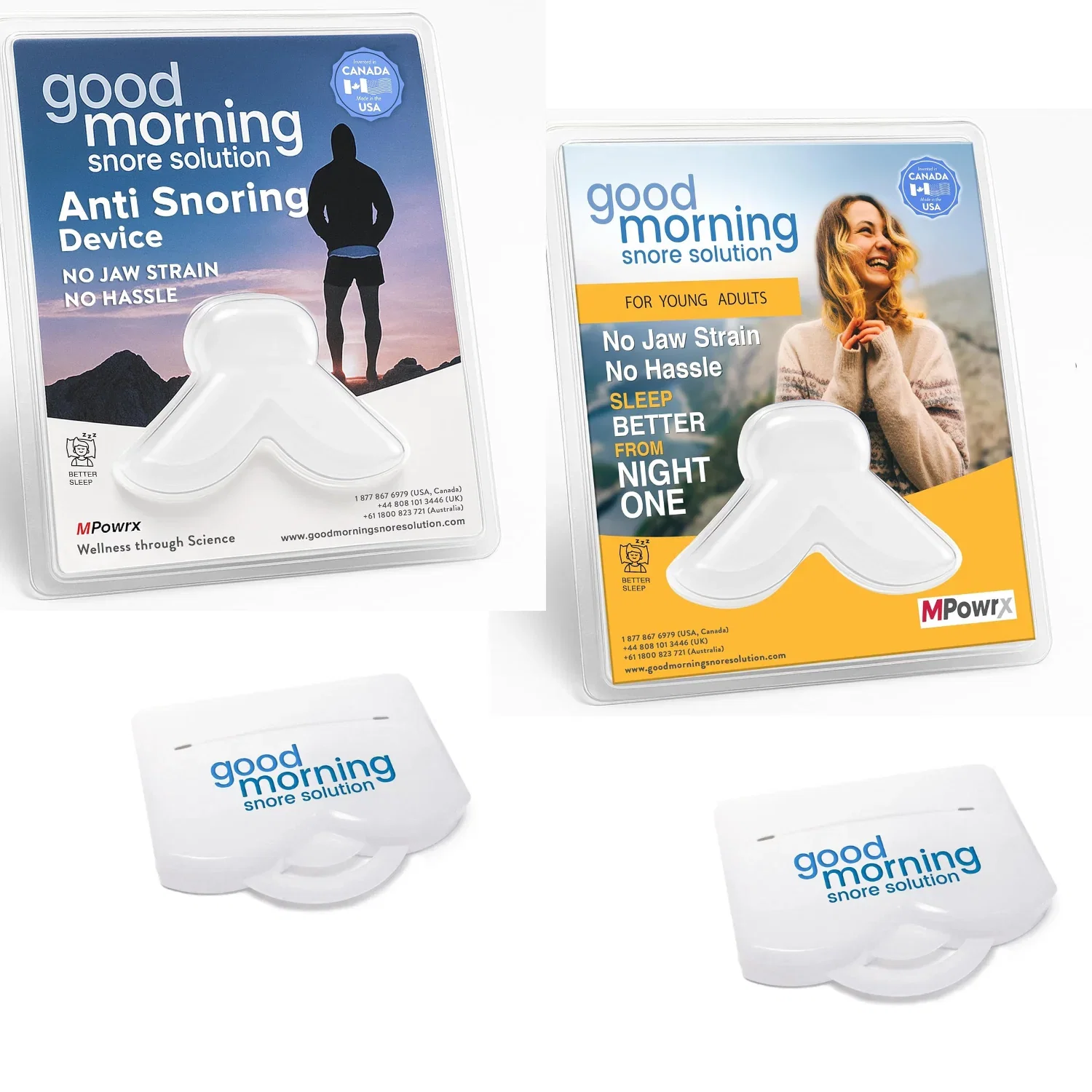 Image of Good Morning Snore Solution® Two Size Value  Starter Pack