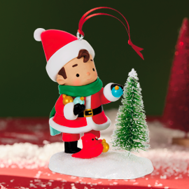 Young Santa ornament.