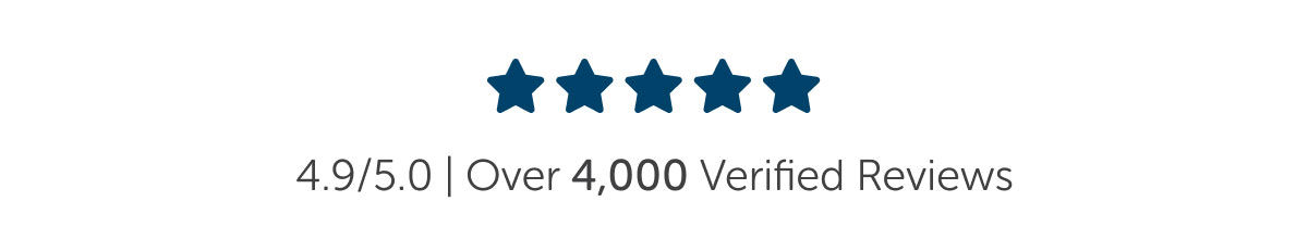 4.9/5 | Over 4,000 Verified Reviews