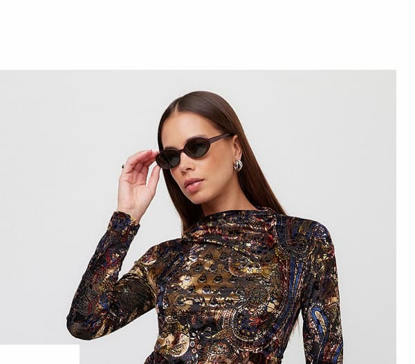 Khami Velvet Burnout Shirred Top