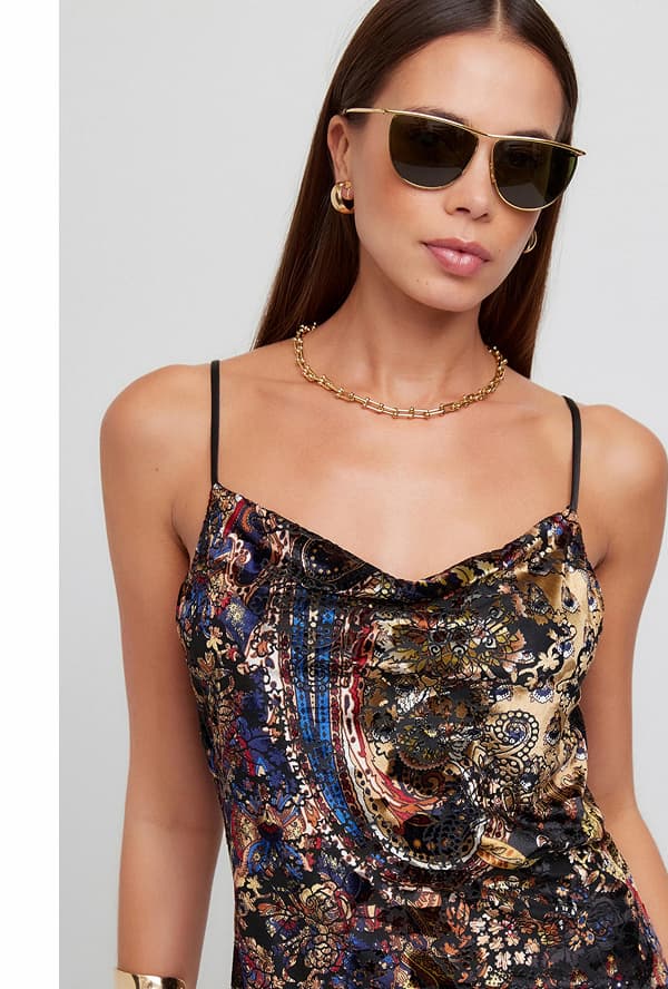 Krissa Drape Front Midi Dress