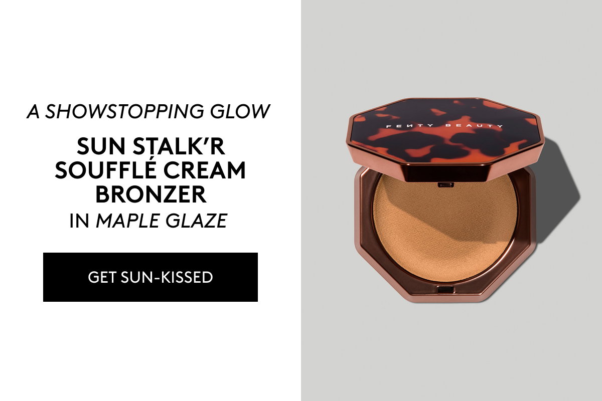 A SHOWSTOPPING GLOW SUN STALK'R SOUFFLÉ CREAM BRONZER IN MAPLE GLAZE GET SUN-KISSED 