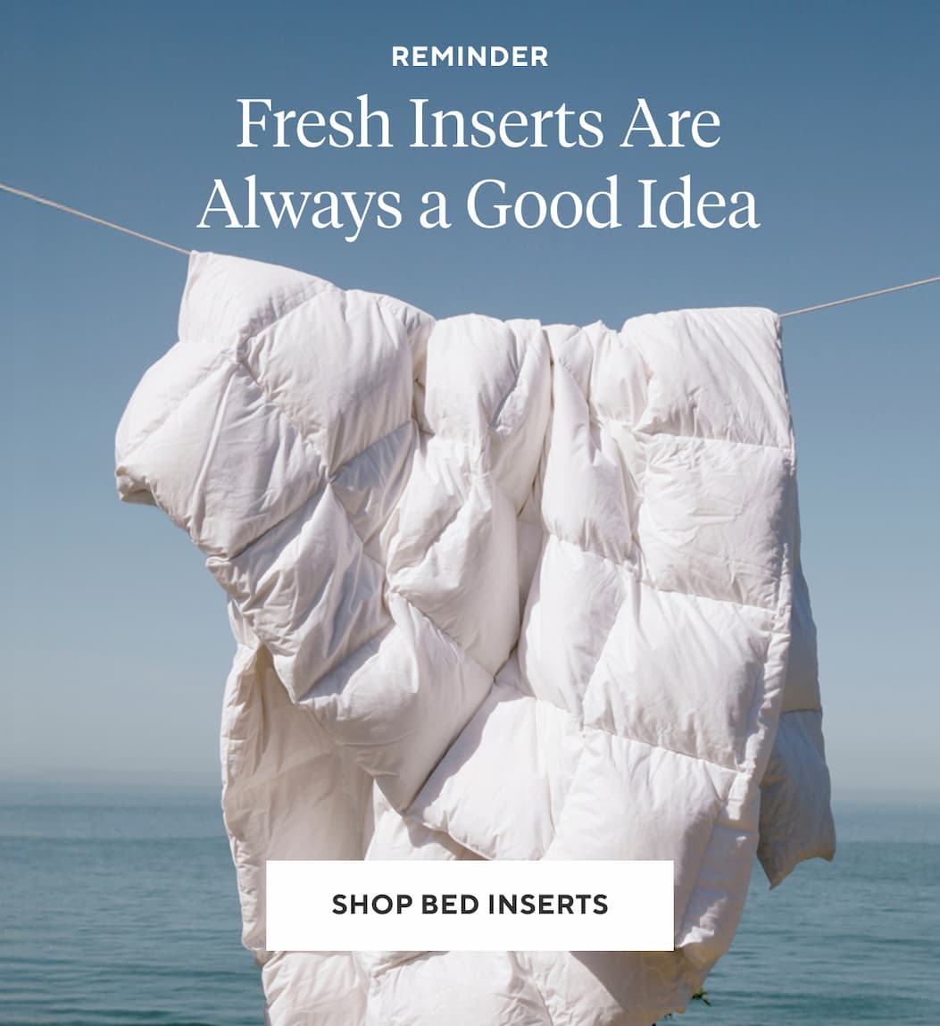 Reminder FRESH INSERTS ARE ALWAYS A GOOD IDEA Shop Bed Inserts >