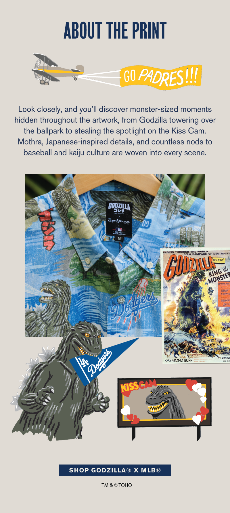 Shop MLB® x Godzilla