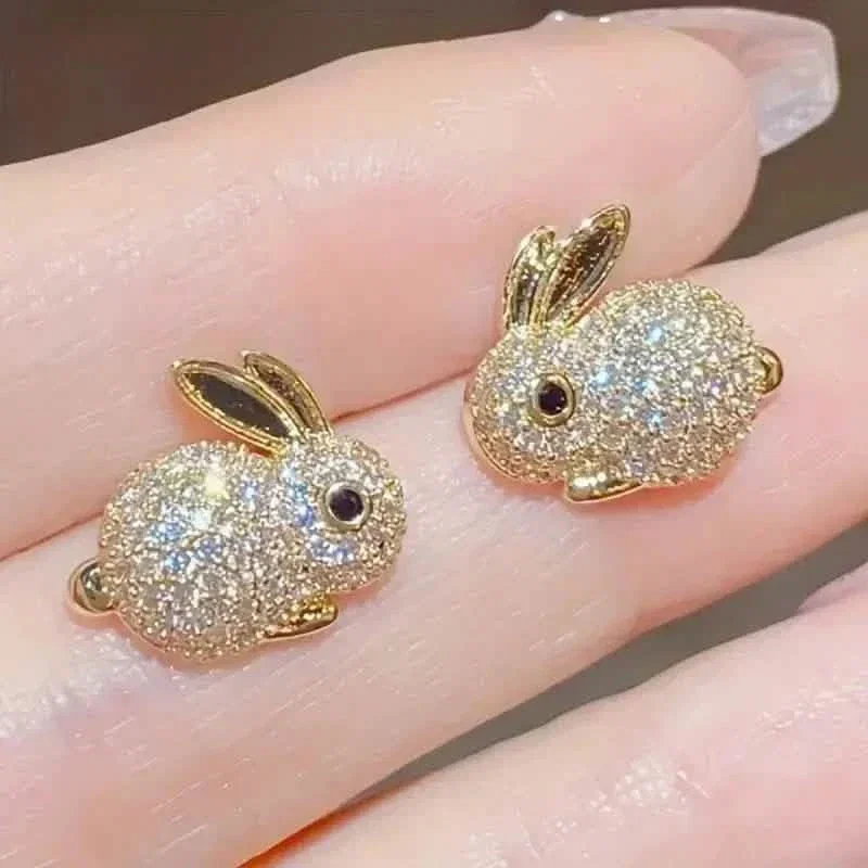 Image of Adorable Rabbit-shaped Earrings