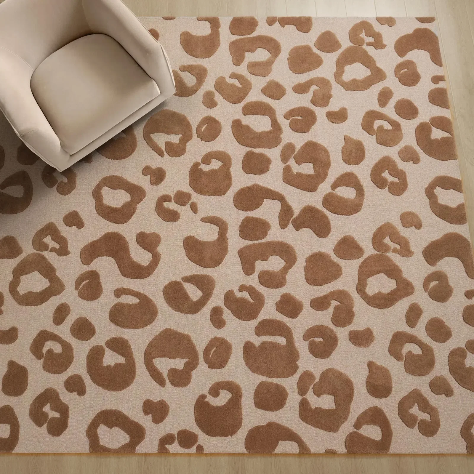 Image of Pounce Wool Rug - Tawny Brown