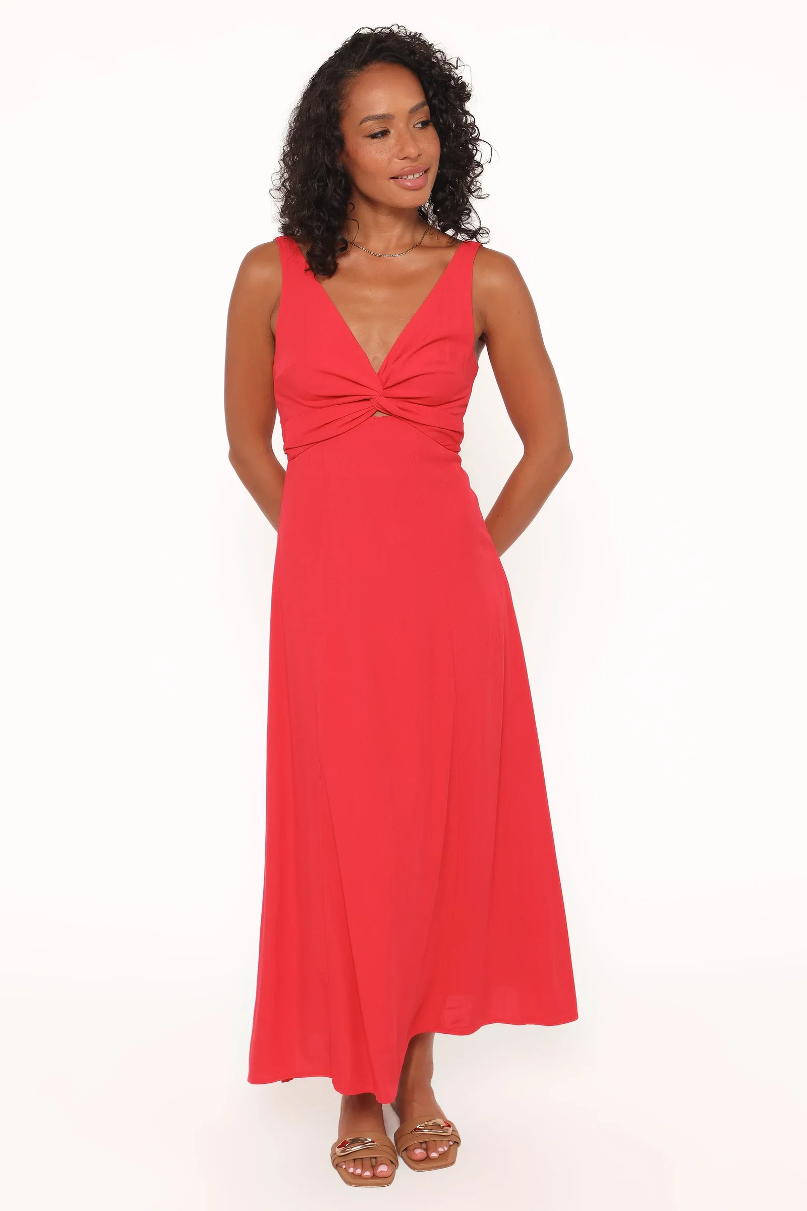 Image of Archer Midi Dress - Red