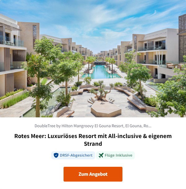 Rotes Meer: Luxuriöses Resort mit All-inclusive & eigenem Strand