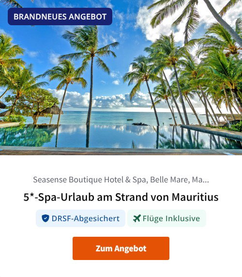 5*-Spa-Urlaub am Strand von Mauritius