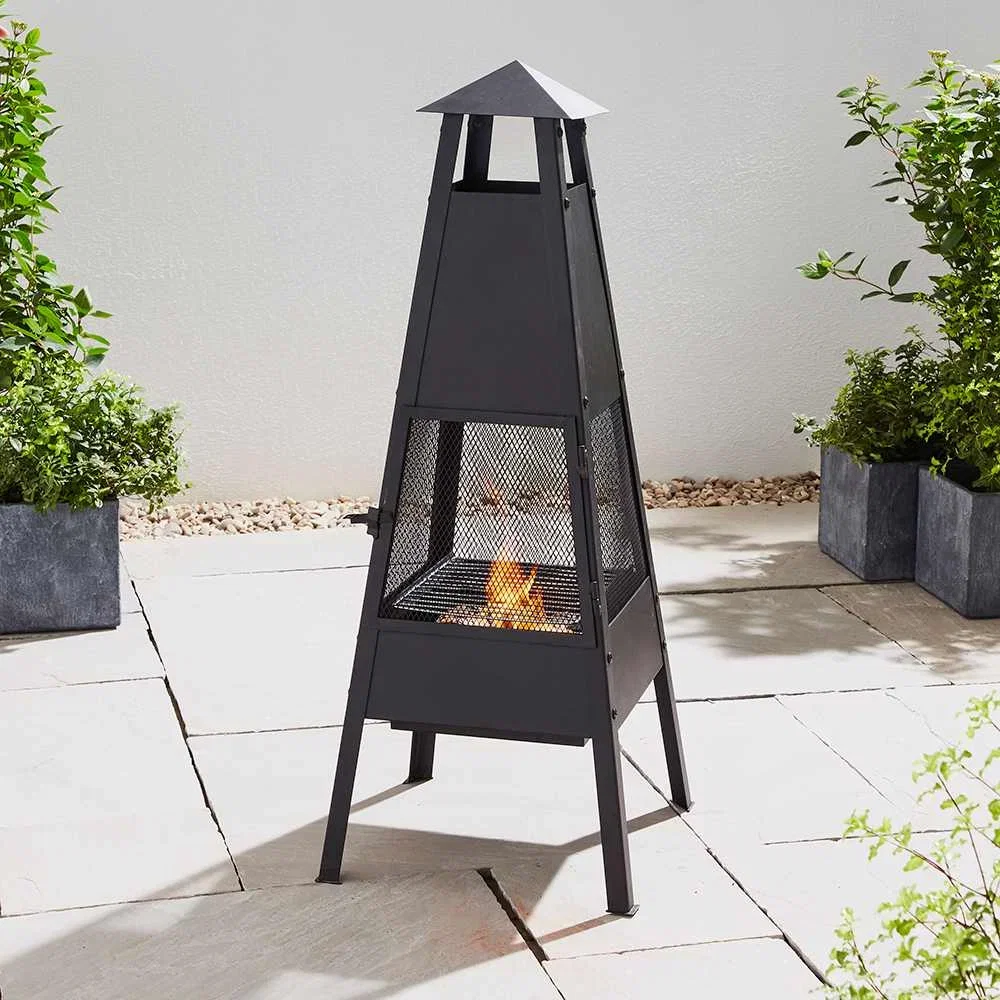 Image of Large Metal Chiminea 100cm