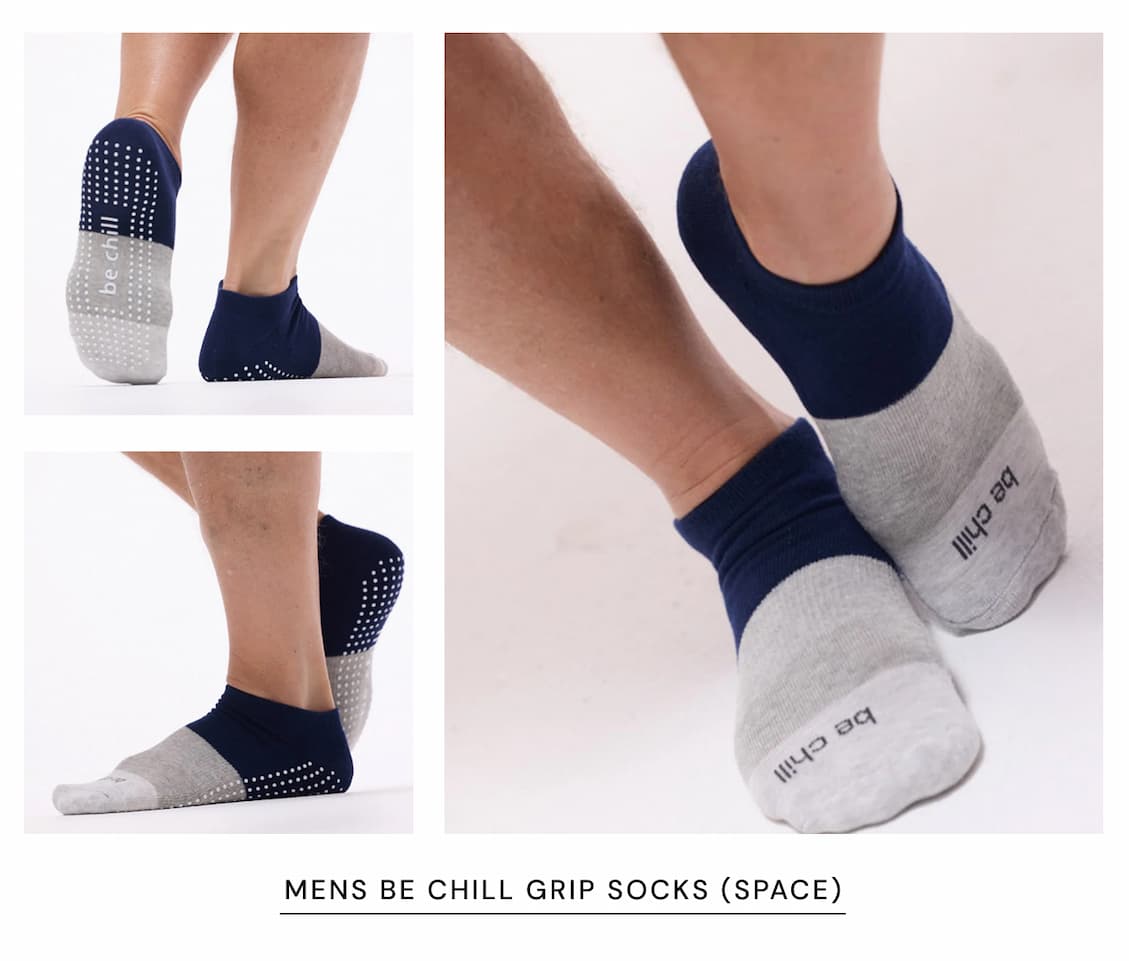 Mens Be Chill Grip Socks (Space)